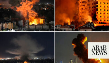 Israel pounds Beirut, levels residential complex