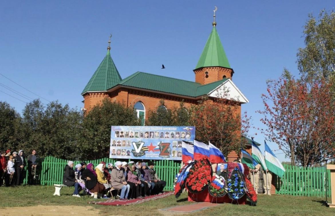 Modern Bashkortostan. Old people at the funeral of their children. Impenetrable darkness, war and poverty that russia brought