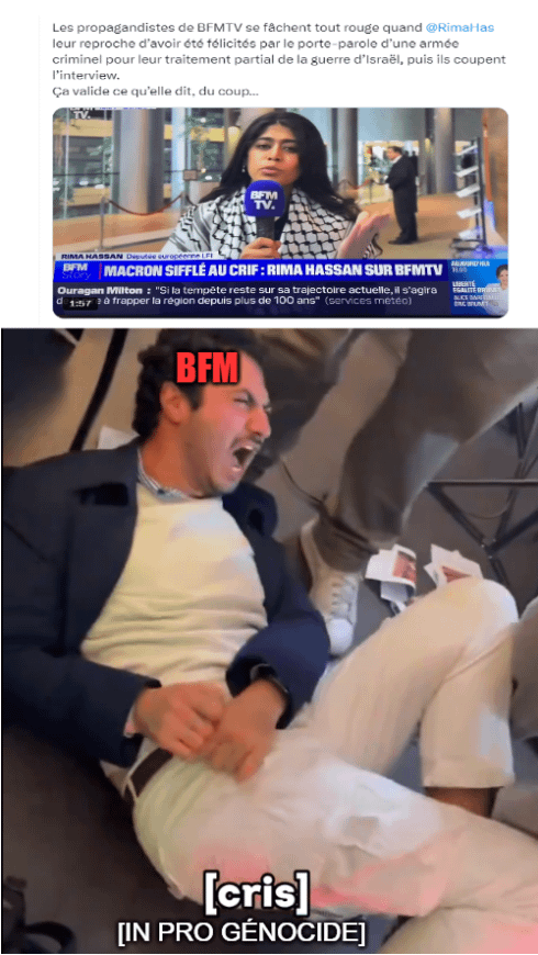 Ils déconnaient pas quand ils parlaient de députés de combat, elle met une mandale wifi aux merdias.