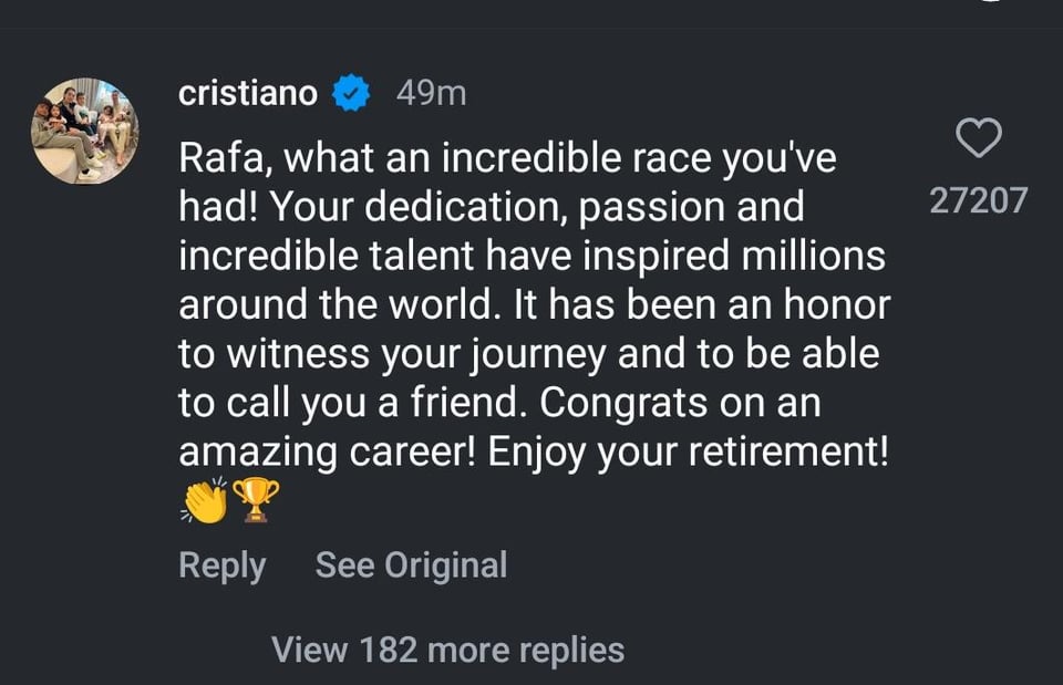 Real Madrid Legends and Players React to Rafael Nadal's Retiremen.