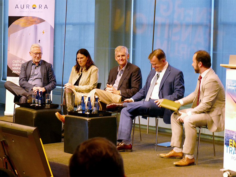From left: ISO-NE CEO Gordon van Welie, Alpha Generation President Mary Anne Brelinsky, Calpine CEO Thad Hill, Hunt Energy Network CEO Pat Wood and Aurora Energy's Olivier Beaufils. From left: ISO-NE CEO Gordon van Welie, Alpha Generation President Mary Anne Brelinsky, Calpine CEO Thad Hill, Hunt Energy Network CEO Pat Wood and Aurora Energy's Olivier Beaufils.