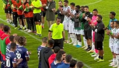 Momento emocionante na despedida do árbitro Nuno Almeida
