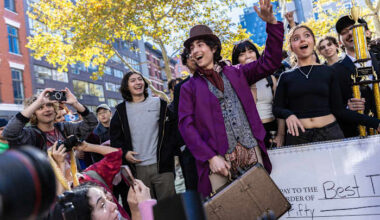 Timothée Chalamet crashes his own look-alike contest after police shut down crowded event