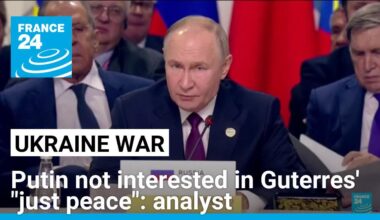 Putin not interested in Guterres' "just peace" in Ukraine: analyst
