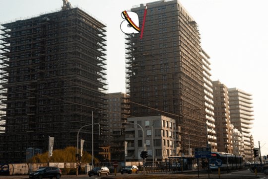 Hoogbouw boven in Oostende