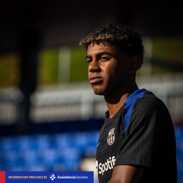 [@FCBarcelona] MEDICAL NEWS | Tests carried out this morning on first team player Lamine Yamal have confirmed that he has a left hamstring strain. His return to training will be determined by his recovery time.