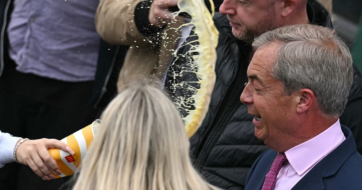 Nigel Farage milkshake attacker pleads guilty – POLITICO