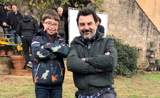 Francesco Baffo sul set di Don Matteo 14