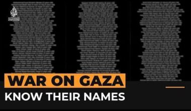Les noms de âges de chaque Palestinien tués par israel dans le genocide à Gaza