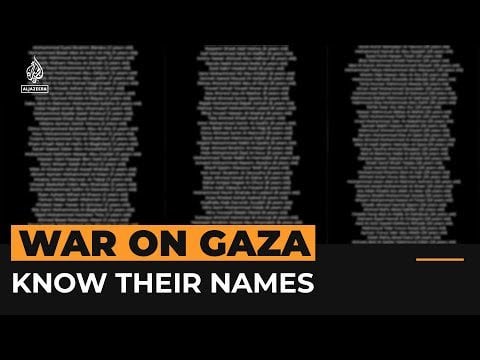 Les noms de âges de chaque Palestinien tués par israel dans le genocide à Gaza