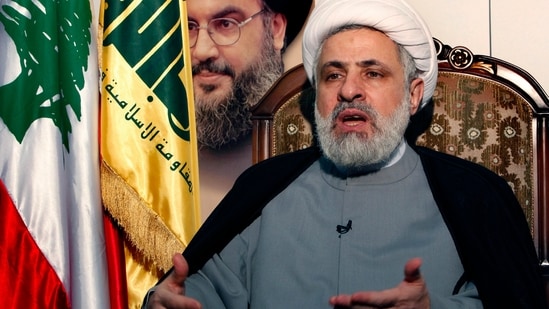 New Hezbollah chief Sheik Naim Kassem, (AP Photo/Hussein Malla, File)(AP)
