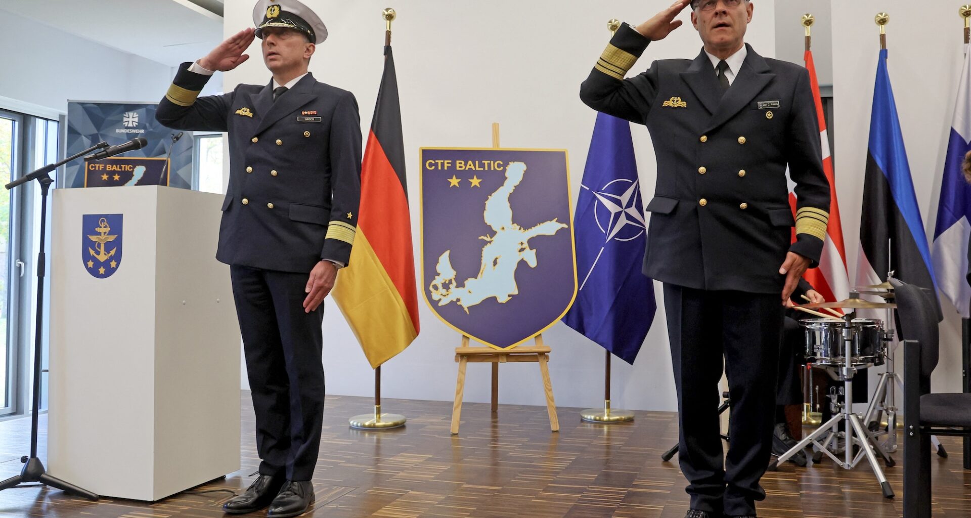 The installation ceremony for Commander Task Force Baltic (CTF Baltic) in Rostock, tasked with planning maritime operations and exercises