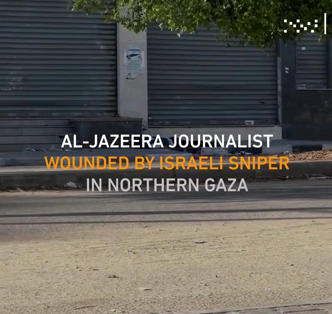 9 octobre, siège de Gaza-Nord : 2 journalistes ont été visés par des tirs de sniper, l'un est mort, l'autre a été touché au cou et est dans un état critique. 2 journalistes ont été tués et 4 ont été blessés gravement par l'armée israélienne en moins de 24h.