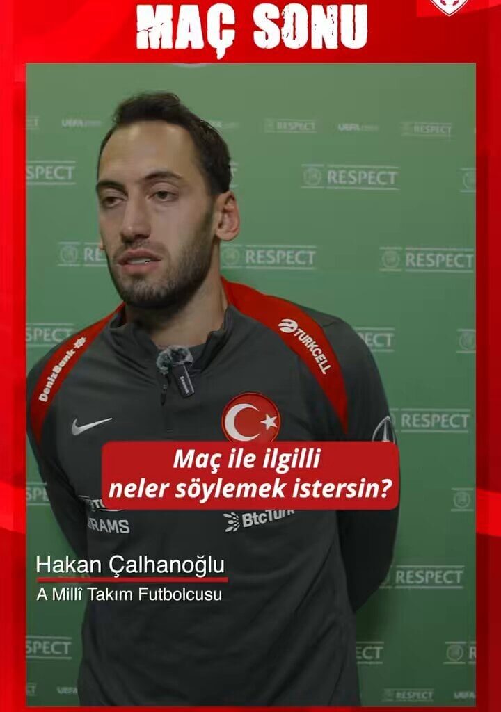 Calhanoglu on his disallowed penalty goal in the Iceland - Turkey game, he scored another one later in the match: "I'm still upset because of that first penalty, I slipped. I don't want to boast about it but there is no way I'd miss, so I took the responsibility and went for the 2nd one as well"