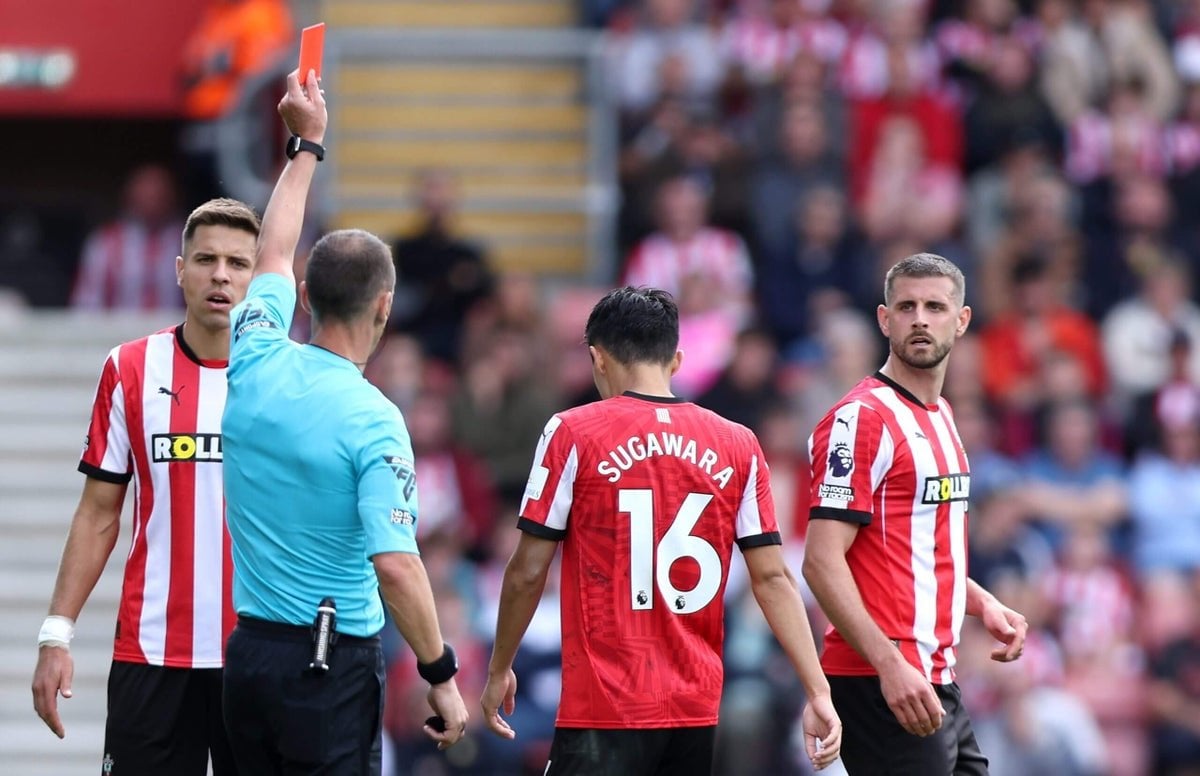 Southampton’s Jack Stephens given two-match ban for calling officials ‘c****’ in Man Utd defeat