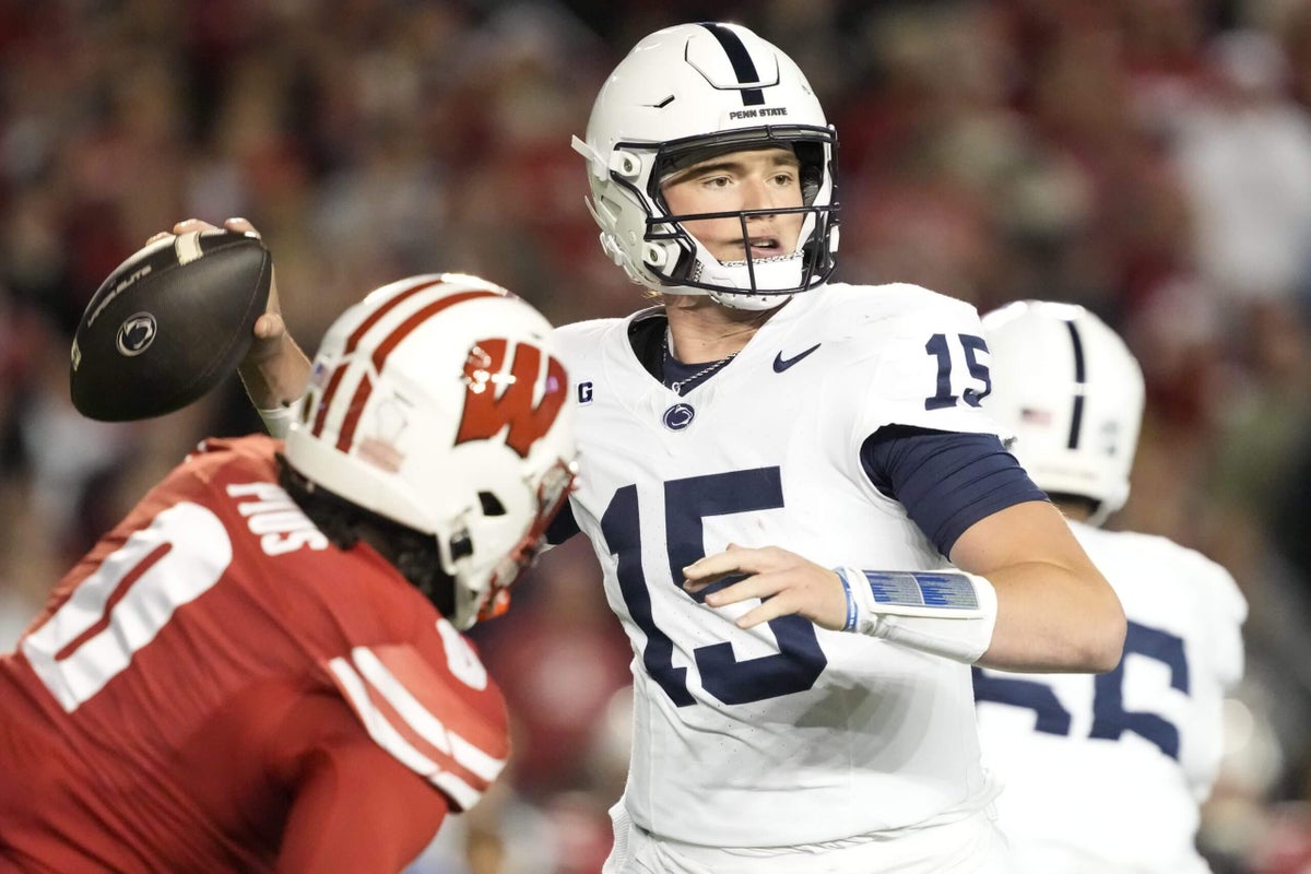 Penn State QB Drew Allar doesn’t start second half vs. Wisconsin due to apparent injury