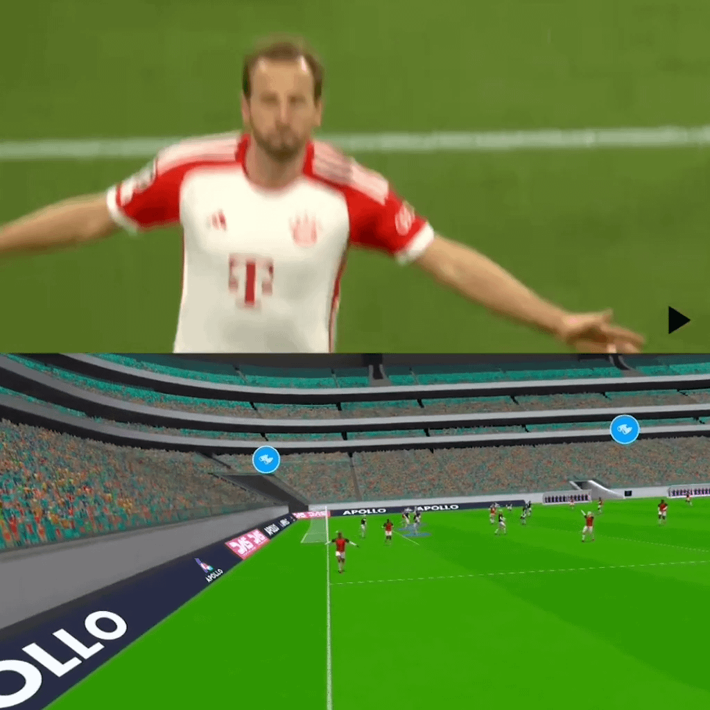 Coaches and players can now re-experience a match in Virtual Reality