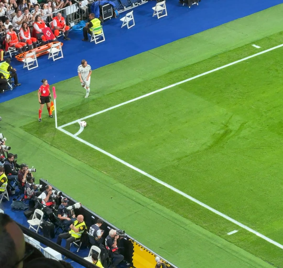 View from my seat of Fede’s goal today!
