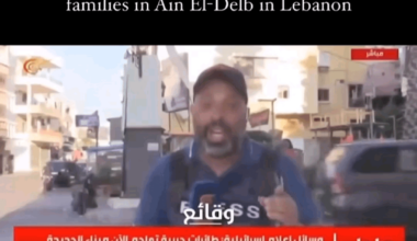 News reporter cries as he tells of a bombing