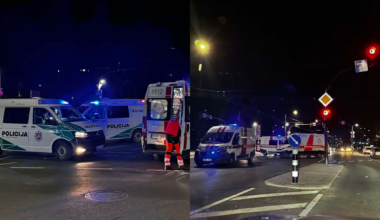 Judrioje Kauno gatvėje gulintis žmogus buvo pervažiuotas automobilio