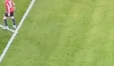 Antonio Rudiger pulls the arm of a Lille defender (No 2nd yellow card was given)
