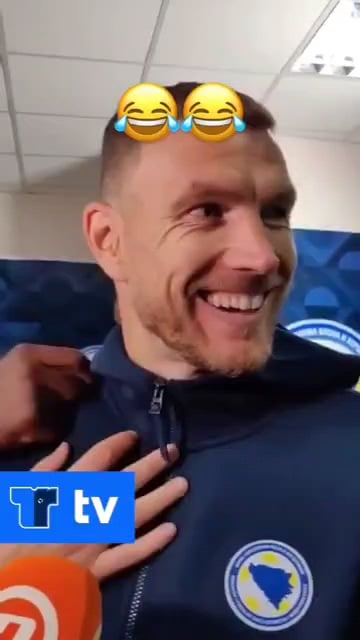 Rudiger crashes Dzeko's post-match interview for a quick word: "Top player."