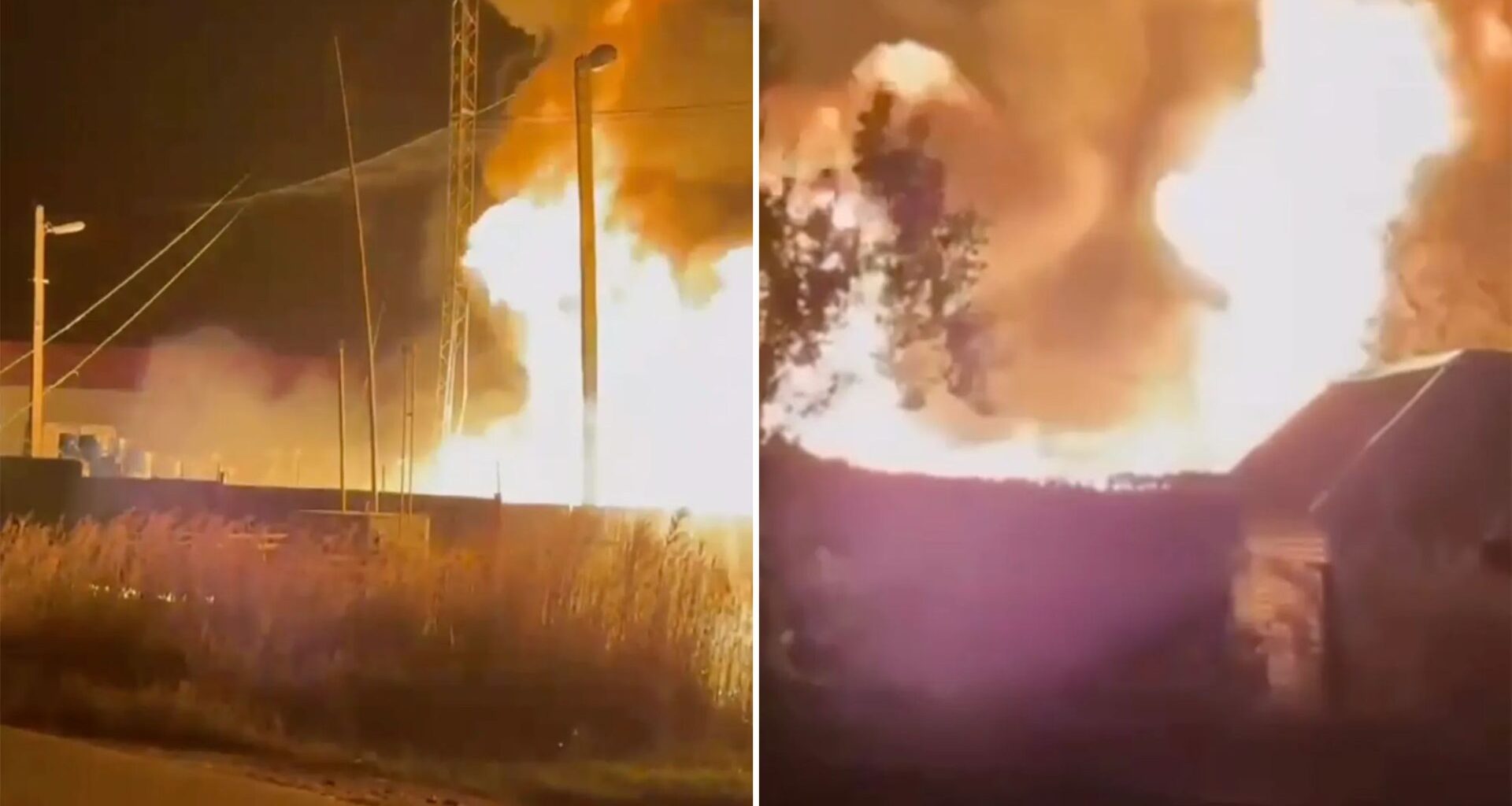 Dramatic moment Putin's war factory is blitzed in Ukraine drone strike sparking inferno in latest humiliation for tyrant