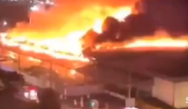 Vojaška baza ZDA v Južni Koreji v plamenih #video