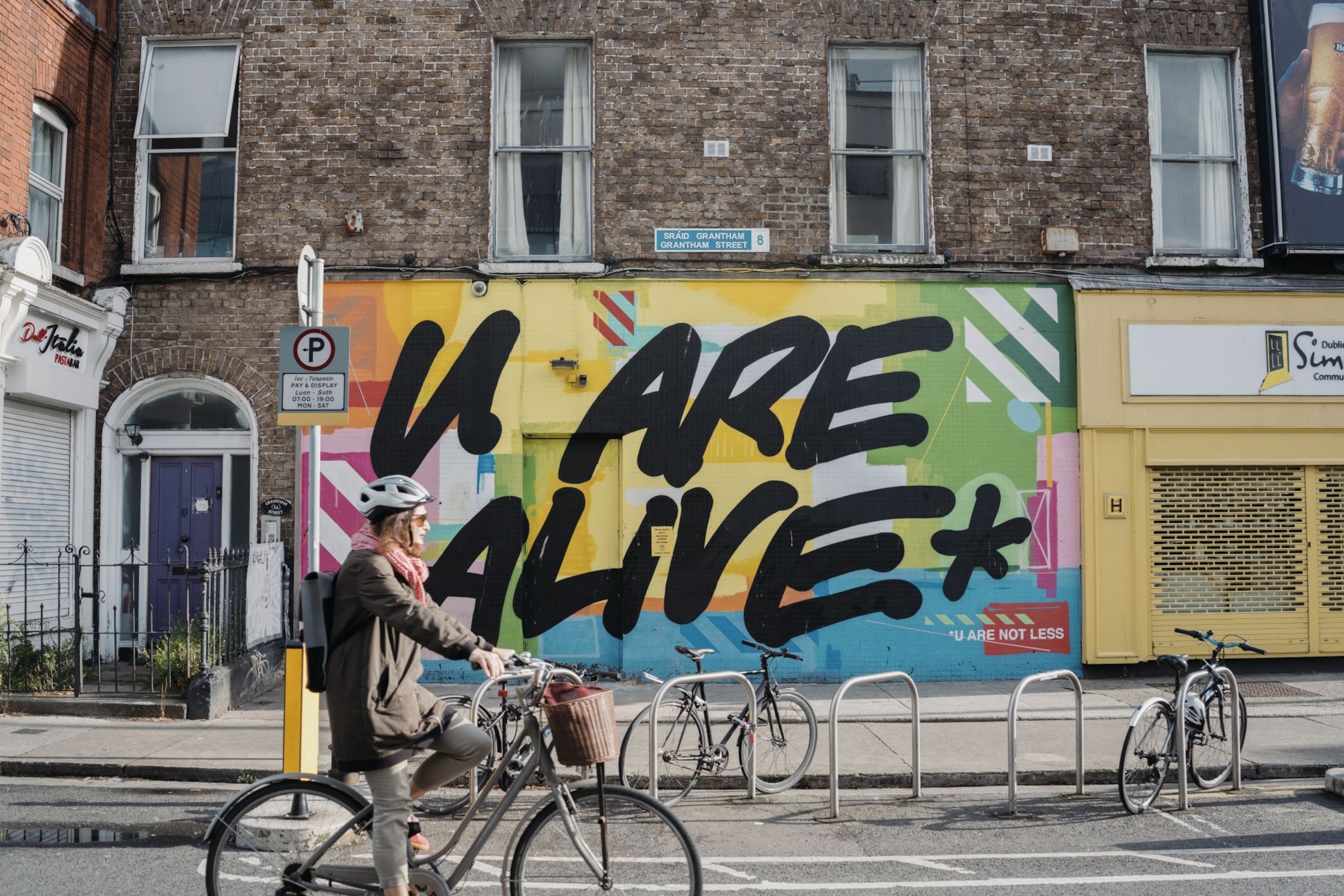street murals in Portobello, an inner-city district