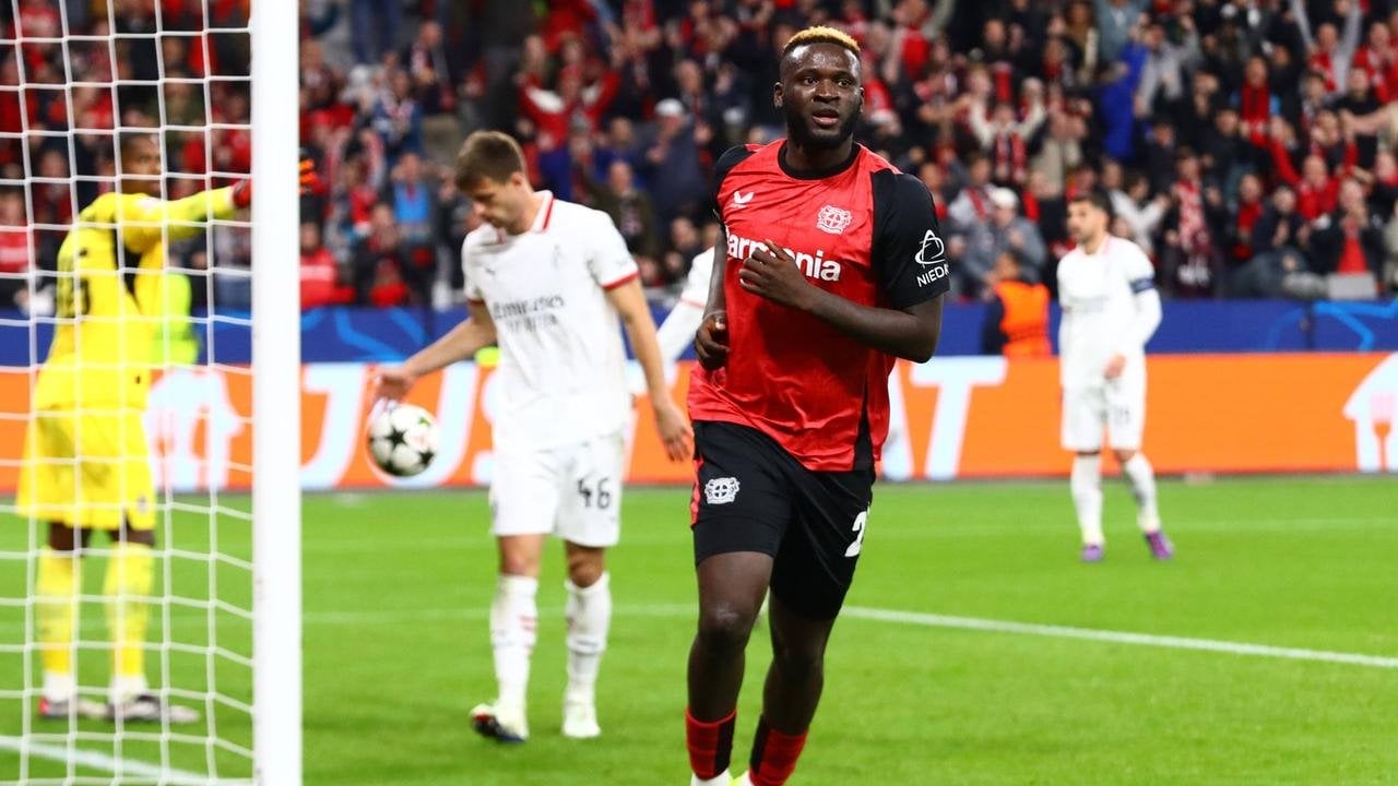 Champions League: Boniface lässt Leverkusen gegen Mailand jubeln