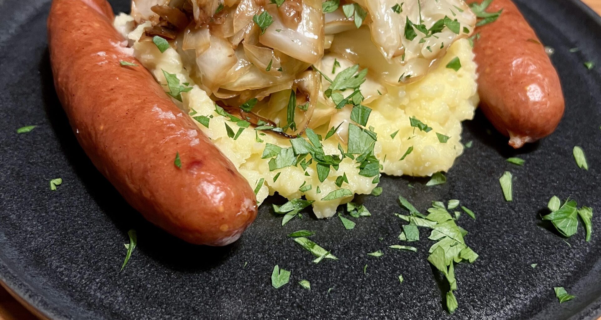 Cabbage, potatos and sausages