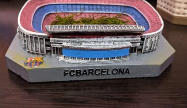 I now own a piece of the Nou Camp turf!