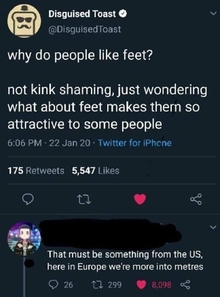 Nordics and Easterners have big.... Feet