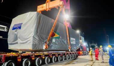 Gas turbines arrive from Sweden for GtE project