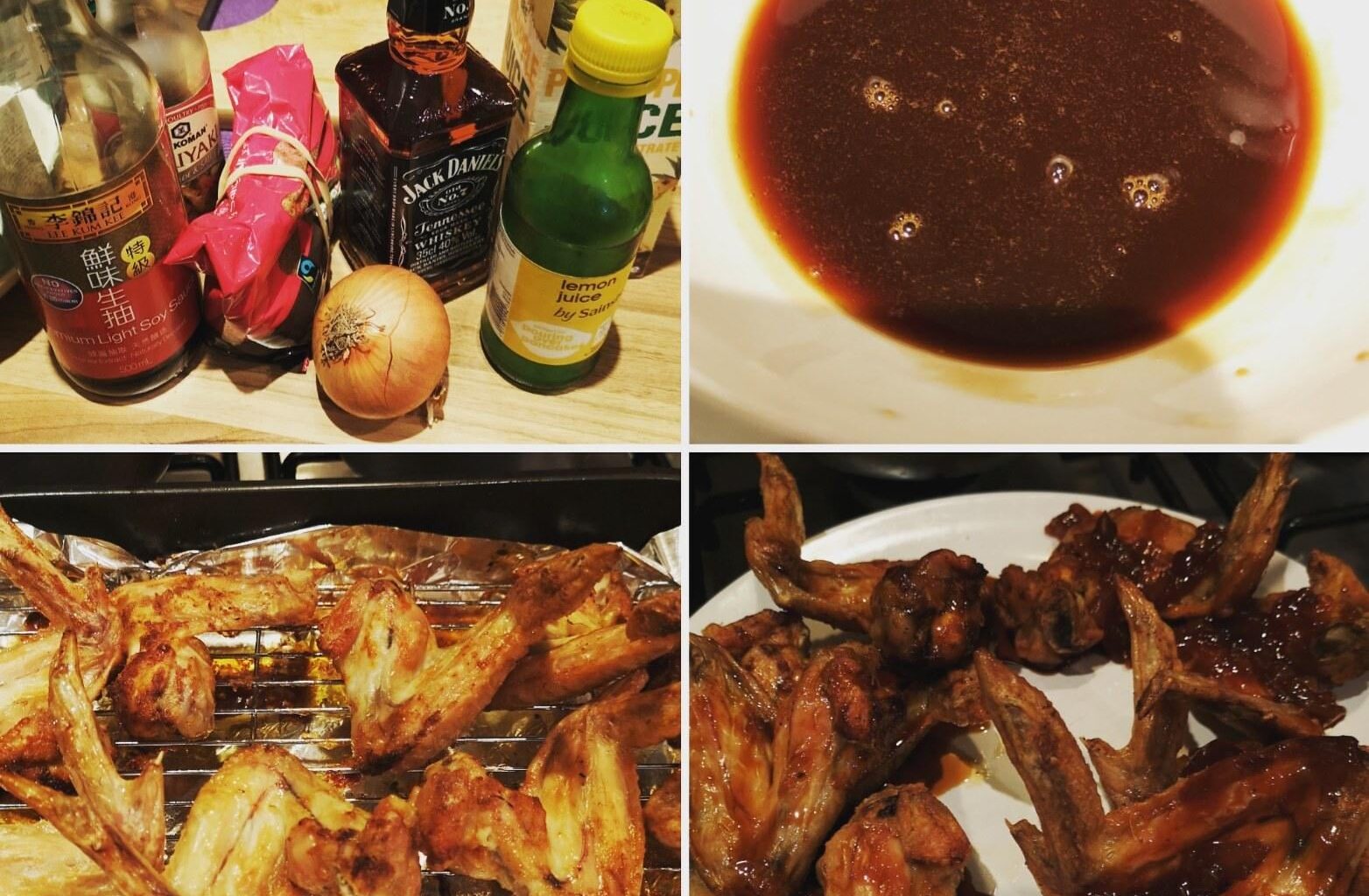 Jack Daniel's baked chicken wings