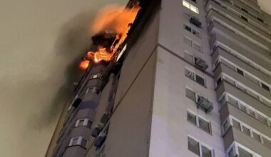 Casualties reported as result of drone strike on high-rise building in Kyiv