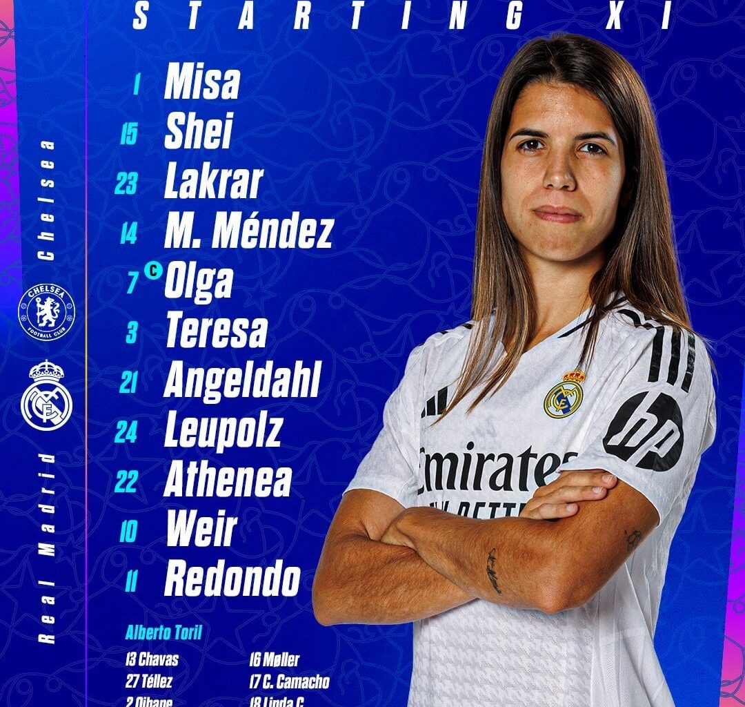 [Fem] Our Starting XI against Chelsea | Women's CL Group Stage MD 1