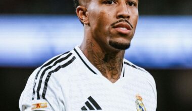 ⚪️⚠️ Éder Militão has discomforts in his left thigh and will be assessed by Real Madrid staff, reports @TheAthleticFC.