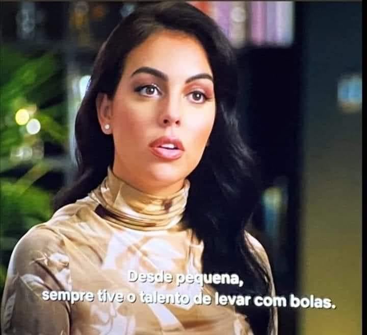 Georgina: "desde pequena, sempre tive o talento de levar com bolas"