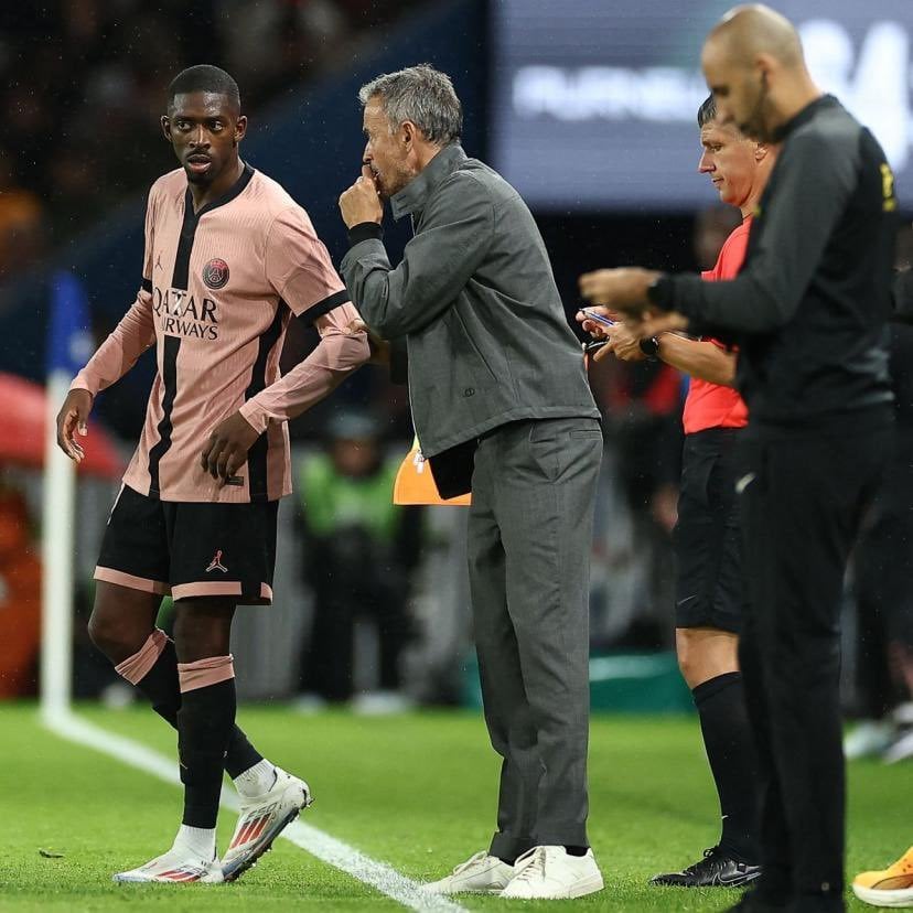 [Djamel] There was indeed a discussion between Dembele and Luis Enrique in which the coach reproached him for certain things on the sporting level, which Ousmane did not agree with. There was no altercation or insults.