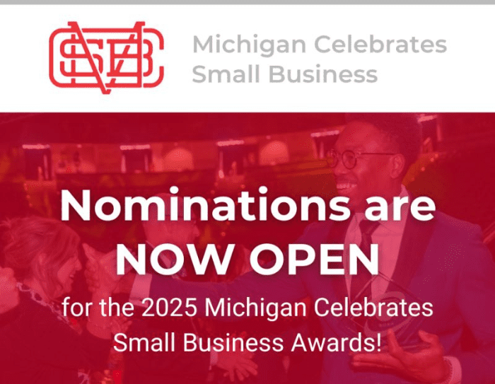 Nominations Open for Michigan Celebrates Small Business Awards