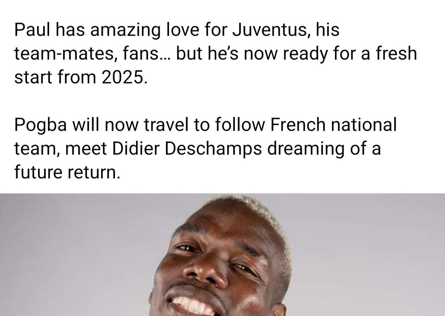 Juventus and Paul Pogba contract termination news