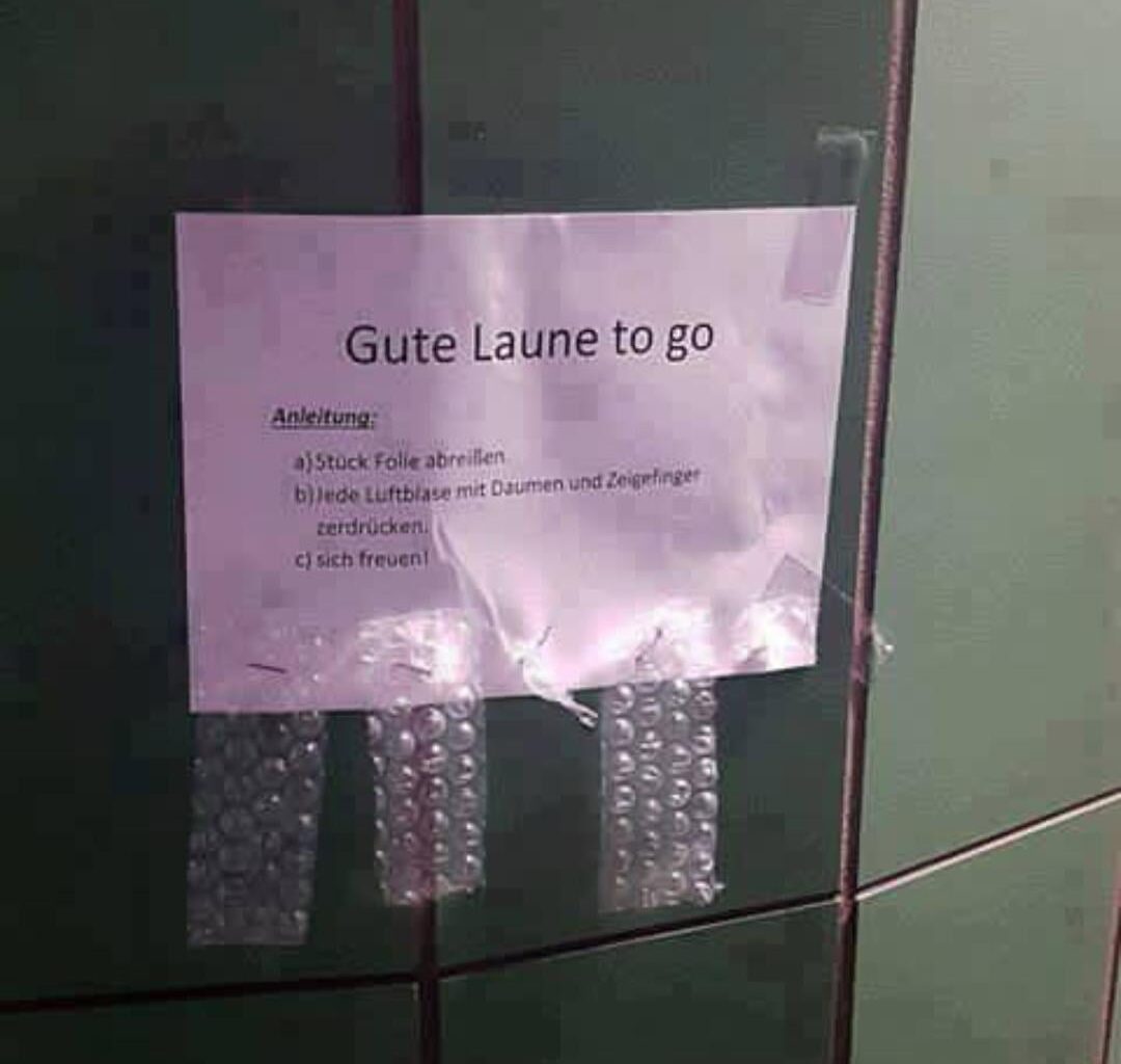 Für einen guten Start in die neue Woche.😁