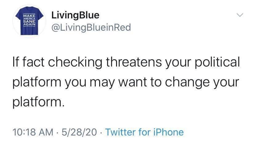 The rules were that you were not going to fact check