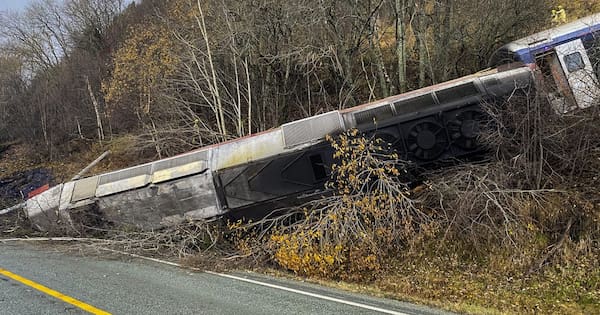 At least one dead, four hurt after train derails in Norway