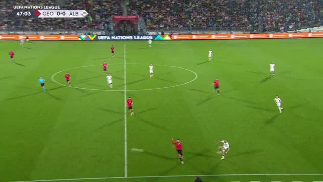 Georgia 0-1 Albania - Kristjan Asllani 48'
