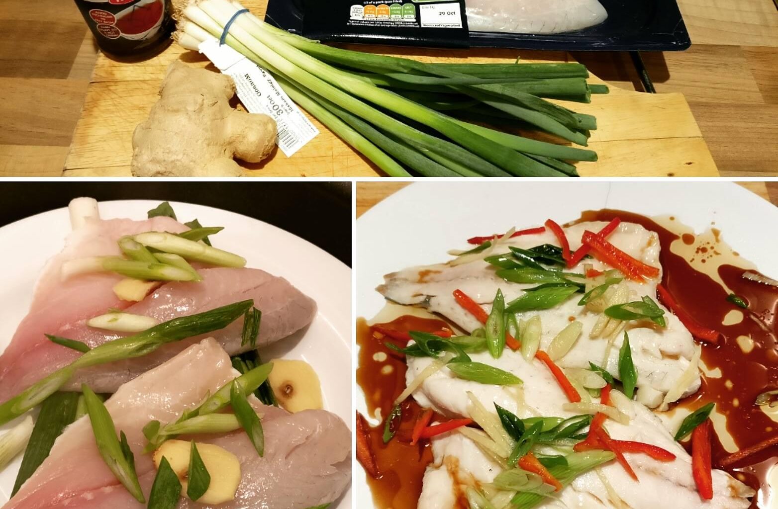 steam fish with soy dressing