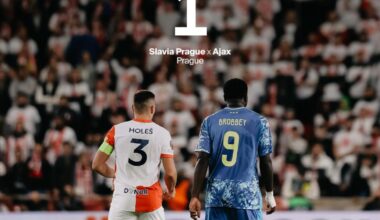 Ajax speelt gelijk in oorlogswedstrijd tegen Slavia Praag