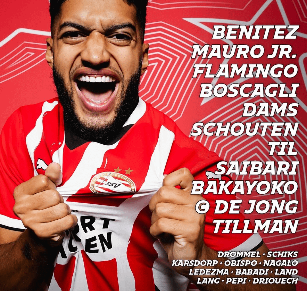 Opstelling PSV voor wedstrijd Sporting CP