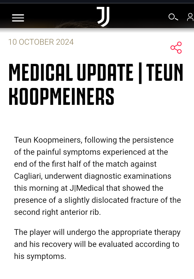Koop's injured.